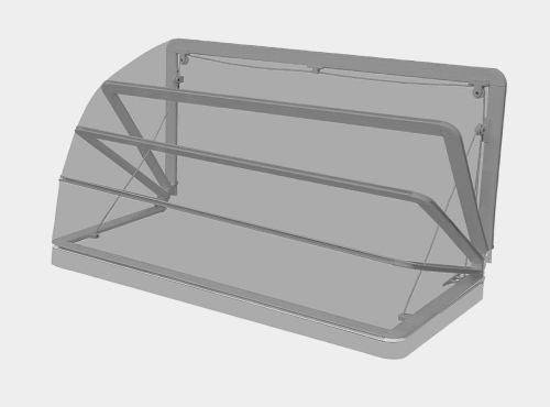 Маркіза ковшова прямокутна k110